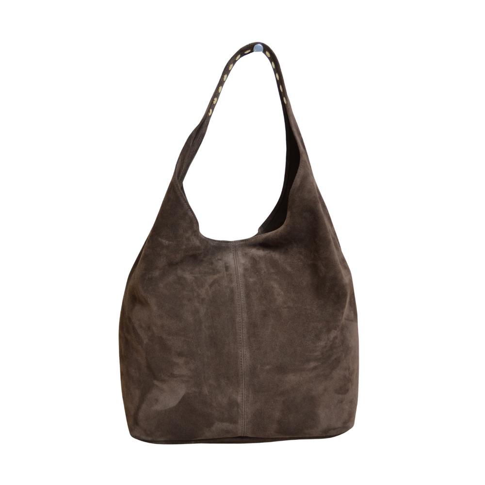 Dolores - Borchie Camoscio Castagno