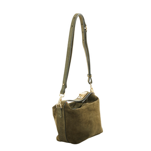
                
                    Load image into Gallery viewer, Fosca - Mini bag scamosciata Verde
                
            