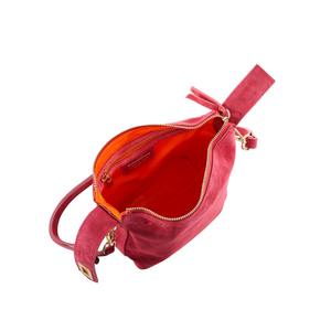 Fosca - Mini bag scamosciata Rossa