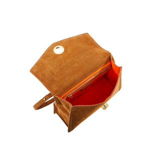 Borsa 2025 scamosciata marrone