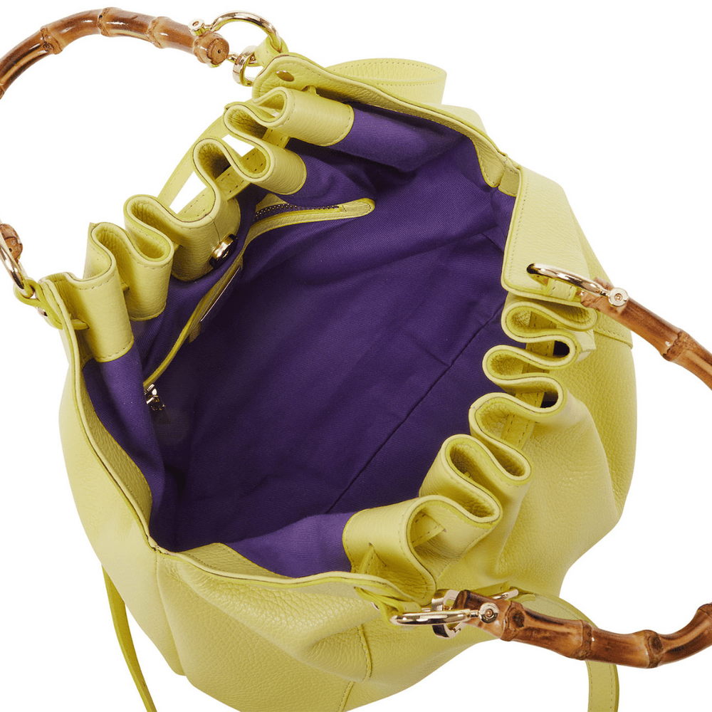 
                
                    Carica l&amp;#39;immagine nel visualizzatore della Galleria, Donatella - Shopping bag manico bamboo Giallo
                
            