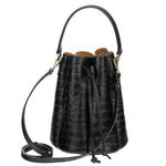 Caterina - Black crossbody bag with handle