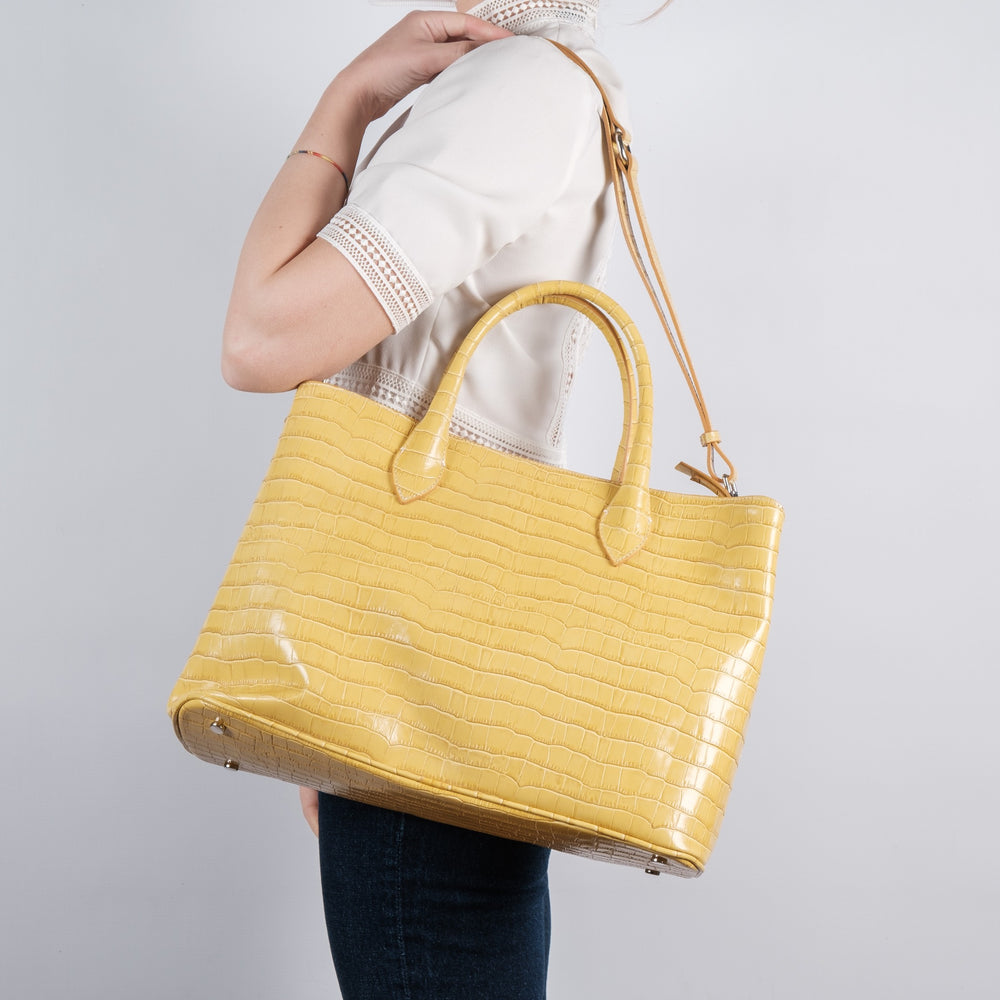 
                
                    Load image into Gallery viewer, Allegra - Yellow Tote Bag
                
            