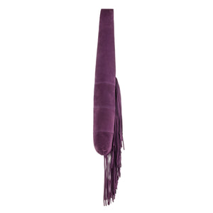 Emma - Purple Fringed Hobo Bag