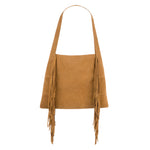 Emma - Ocher Fringed Hobo Bag