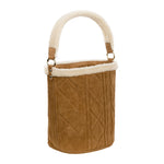 Estella - Ocher Quilted Bucket Bag